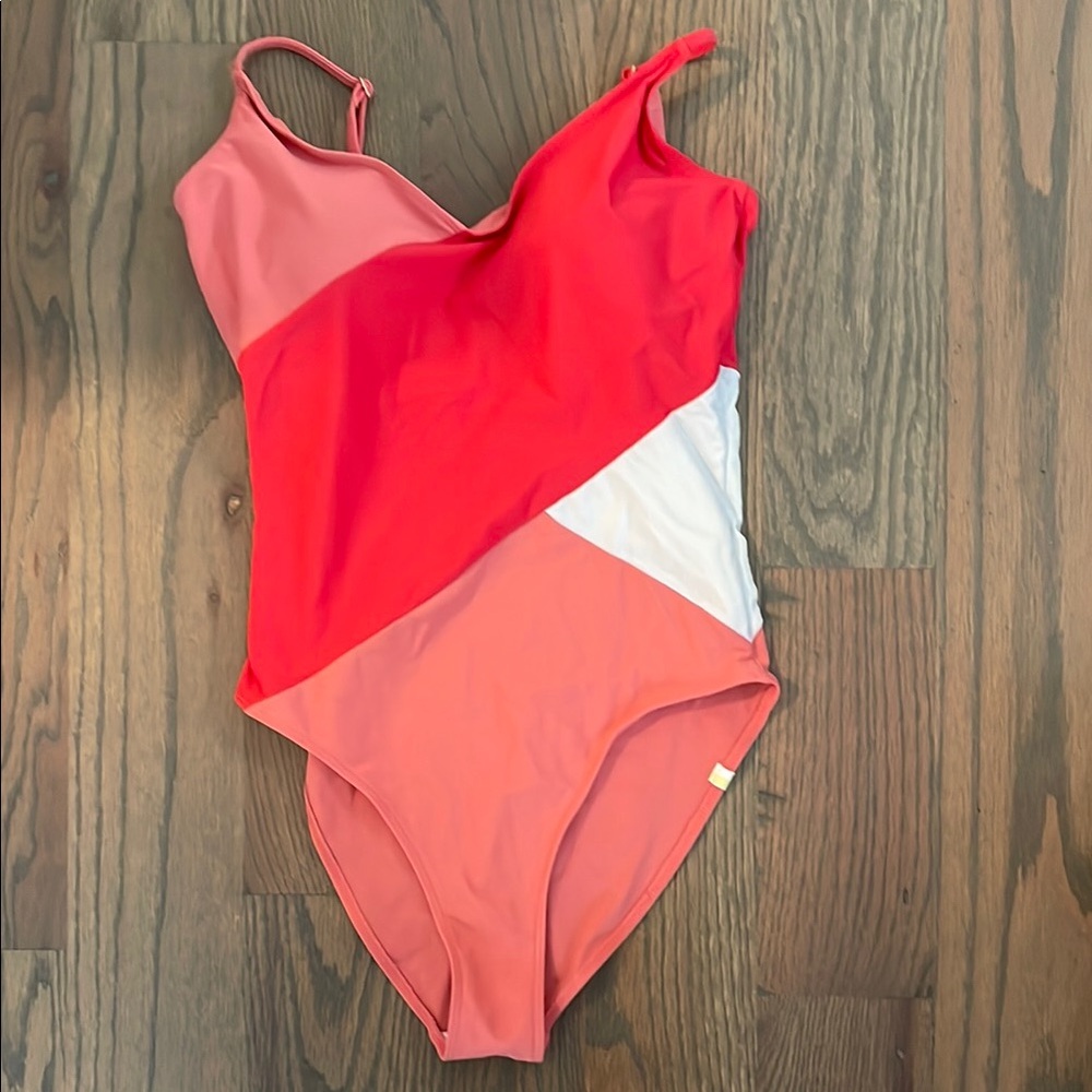 Summersalt The Marina - Grapefruit & Coral & White Sand